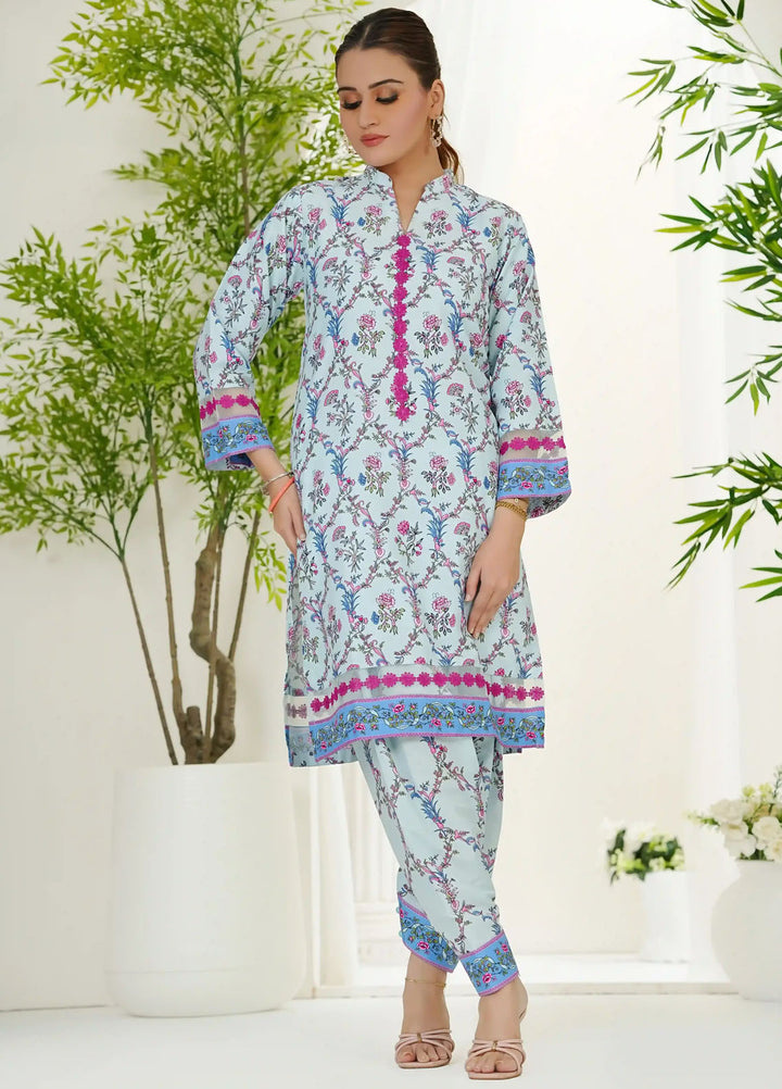 Grape Drape Pret Printed Swiss Lawn 2 Piece Suit Serene Petals