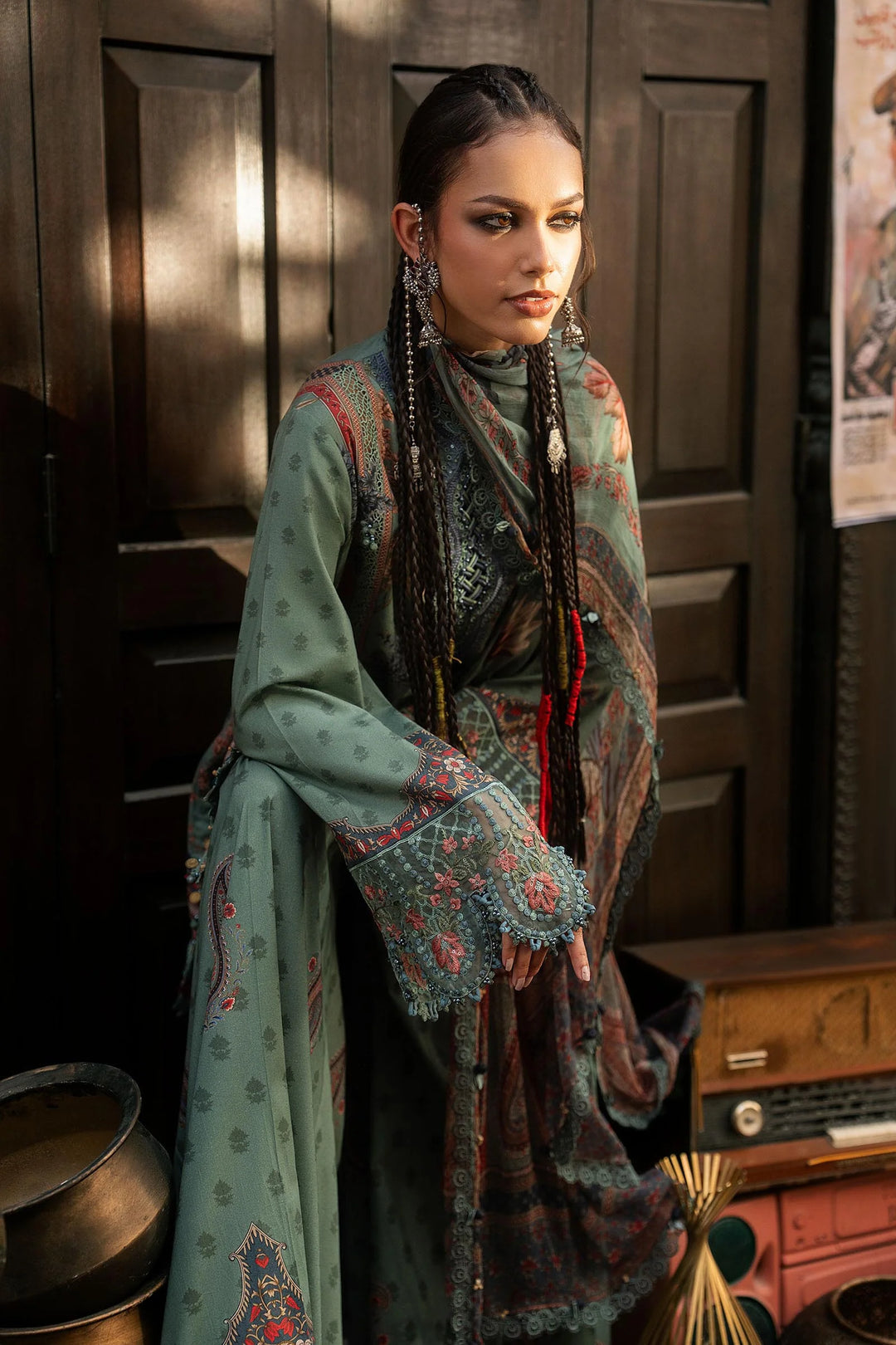 M Prints by Maria B Unstitched Printed Cambric 3 Piece Suit MB26UPC 2A - Casual Collection