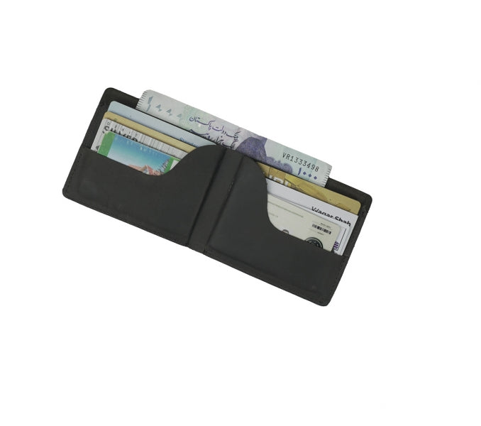 Vintage by Jild Mens Genuine Vintage Leather Wallet-CHARCOAL S2 - Wallets Collection