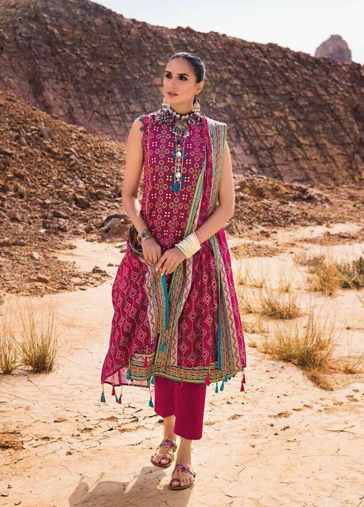 Gul Ahmed Printed Lawn Suits Unstitched 3 Piece GA22CHL CL-22054 A - Summer Lawn Collection