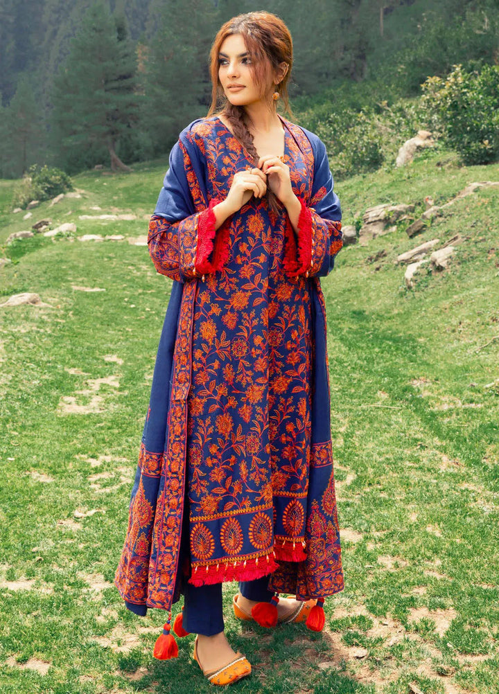 Gul Ahmed Embroidered Acrylic Suits Unstitched 3 Piece GA24UW AP-42012 - Winter Collection