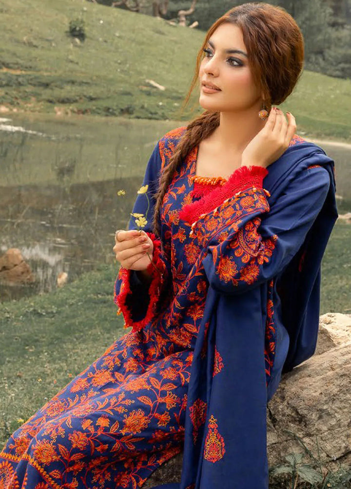 Gul Ahmed Embroidered Acrylic Suits Unstitched 3 Piece GA24UW AP-42012 - Winter Collection