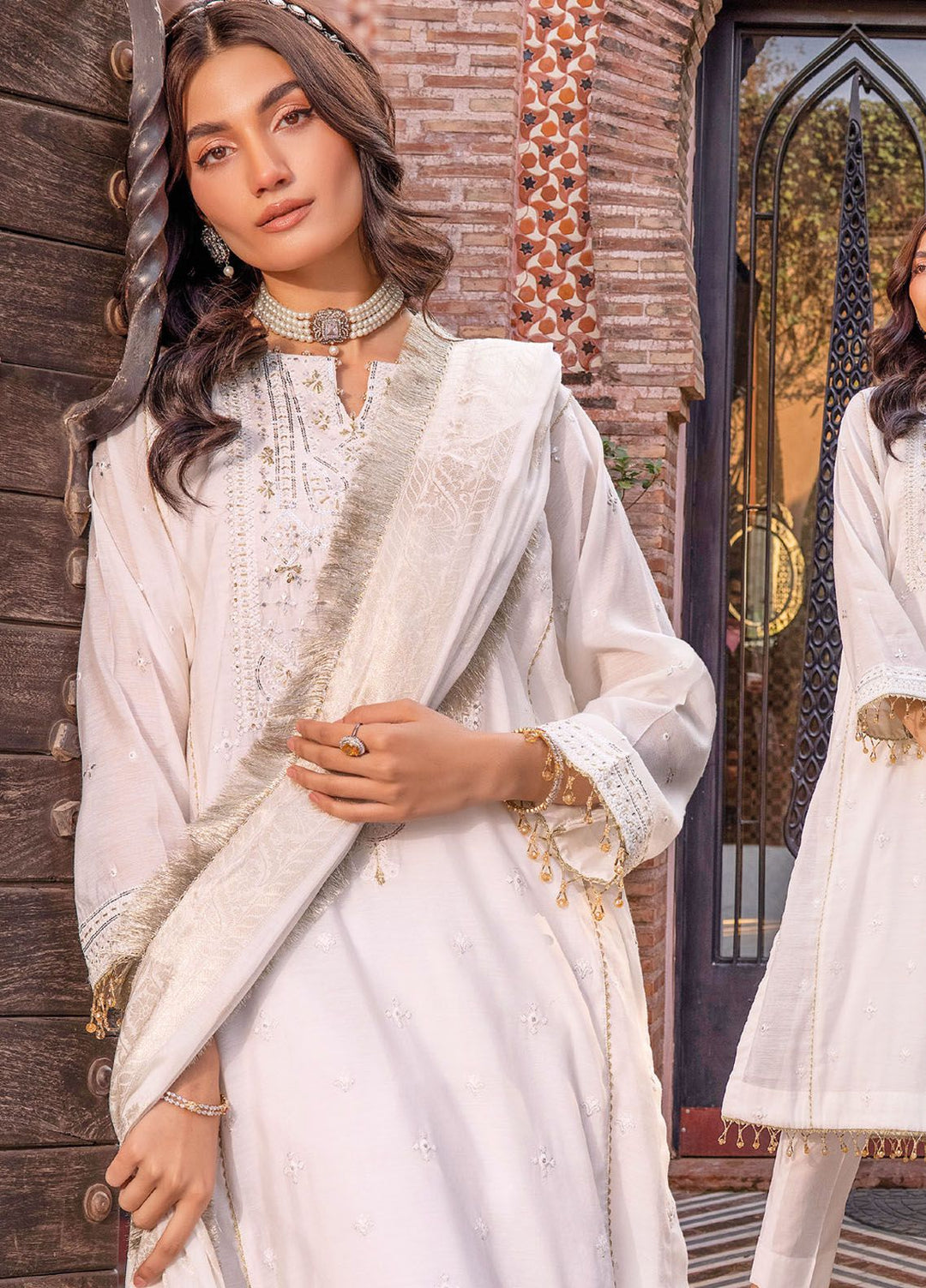 Gul Ahmed Embroidered Cotton Suits Unstitched 3 Piece GA24LF FE-42060 - Festive Collection