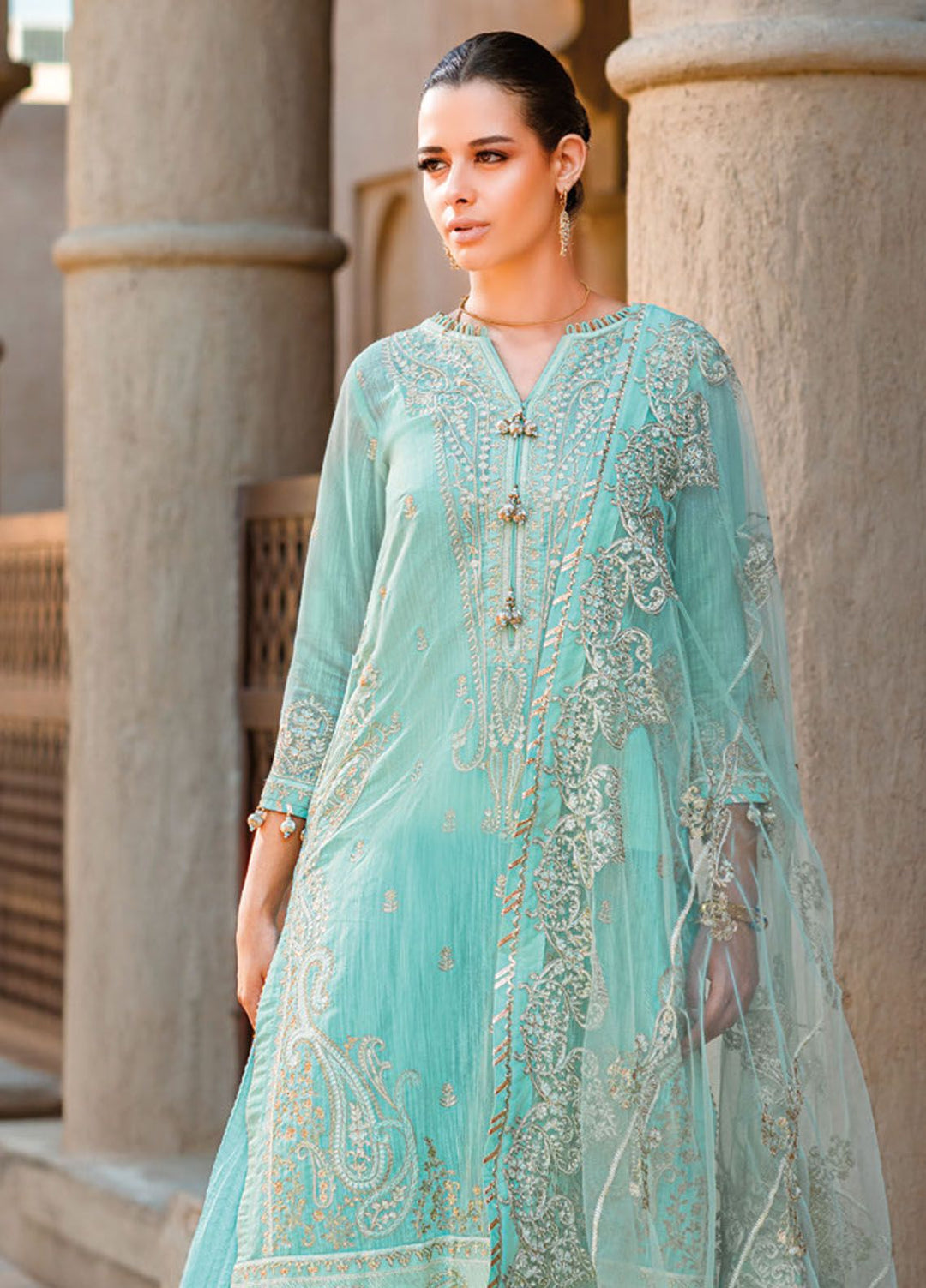 Gul Ahmed Embroidered Cotton Suits Unstitched 3 Piece GA24LF FE-42071 - Festive Collection