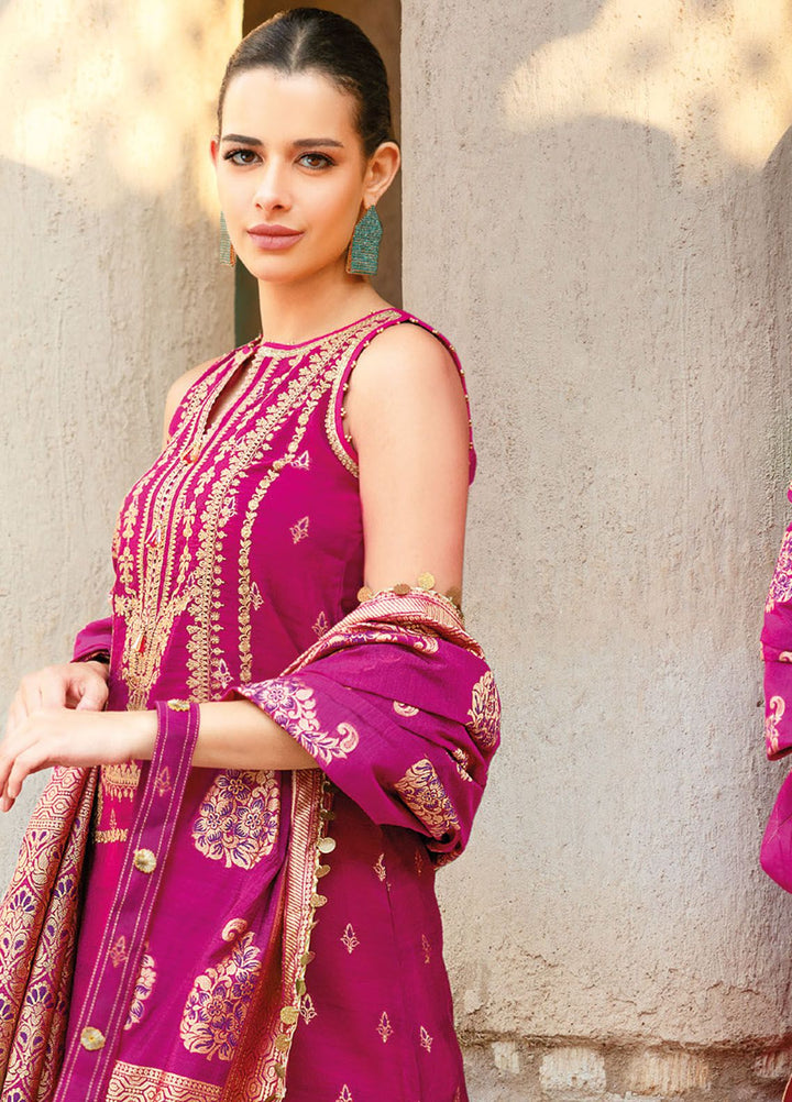 Gul Ahmed Embroidered Jacquard Suits Unstitched 3 Piece GA24LF FE-42051 - Festive Collection