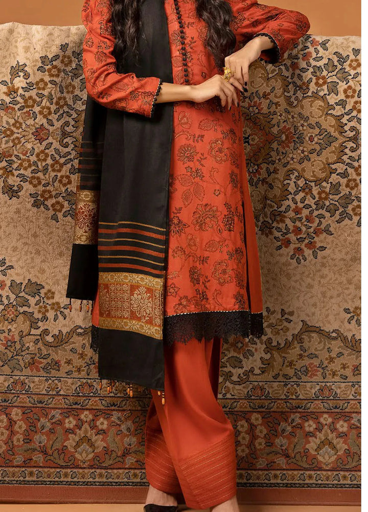 Gul Ahmed Embroidered Karandi Suits Unstitched 3 Piece GA24WU AP-42001 - Winter Collection