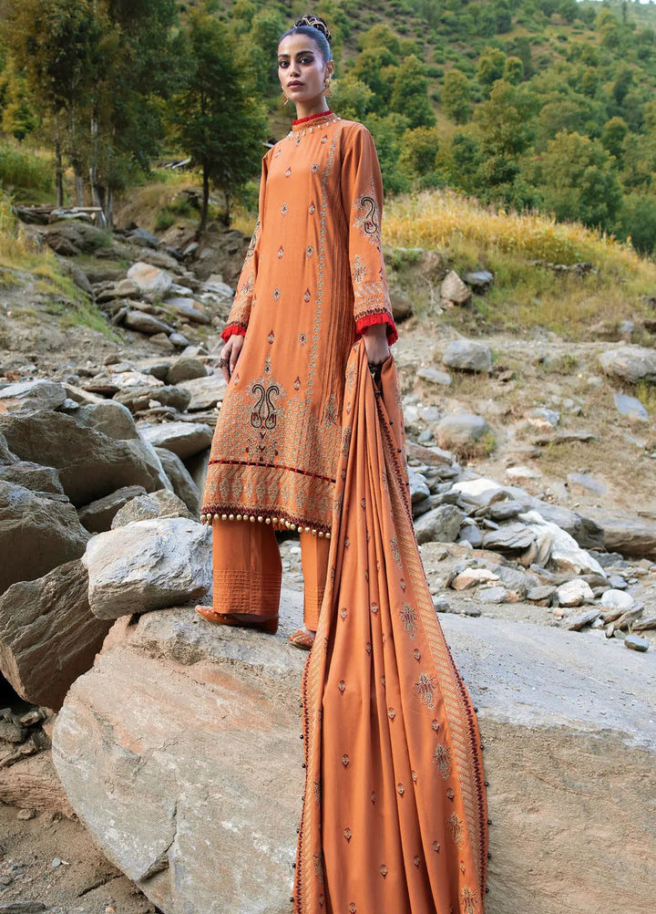 Gul Ahmed Embroidered Karandi Suits Unstitched 3 Piece GA24WU AY-42005 - Winter Collection