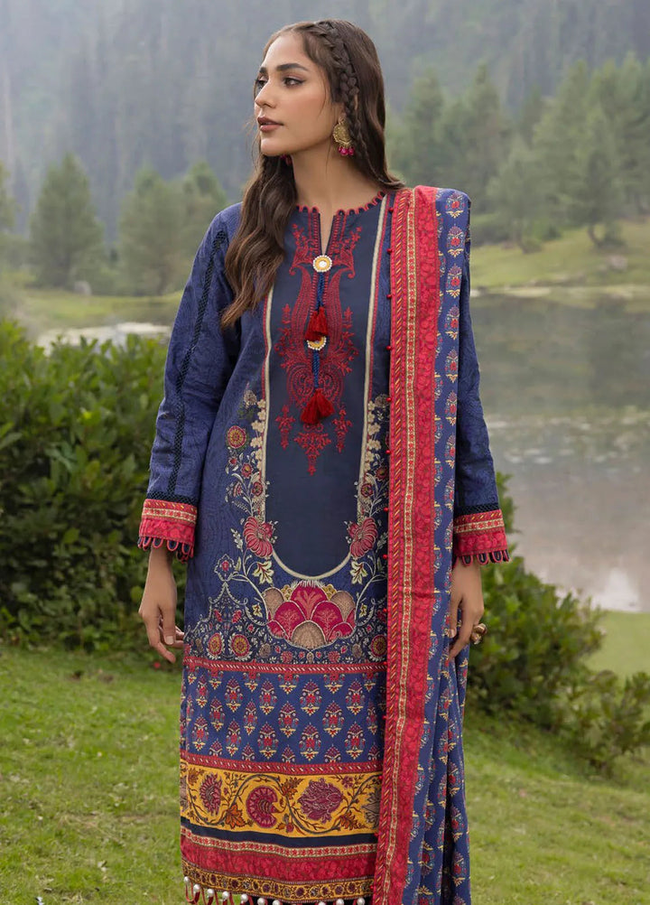 Gul Ahmed Embroidered Khaddar Suits Unstitched 3 Piece GA24UW K-42018 T - Winter Collection