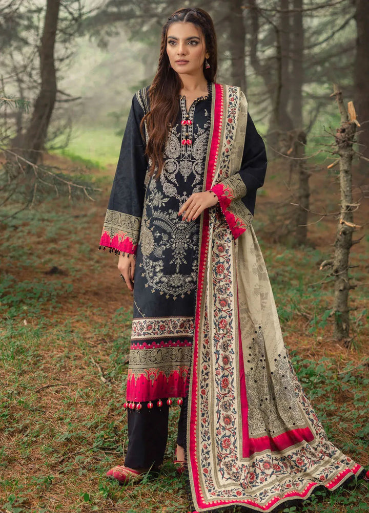 Gul Ahmed Embroidered Light Khaddar Suits Unstitched 3 Piece GA24UW K-42012 L - Winter Collection