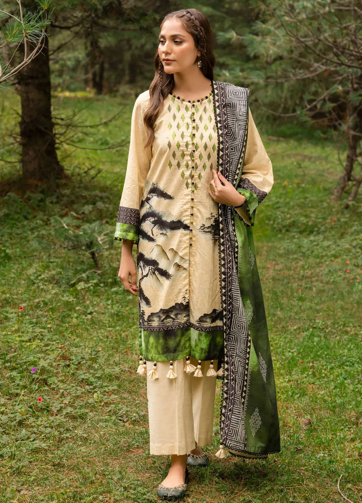 Gul Ahmed Embroidered Light Khaddar Suits Unstitched 3 Piece GA24UW K-42013 L - Winter Collection