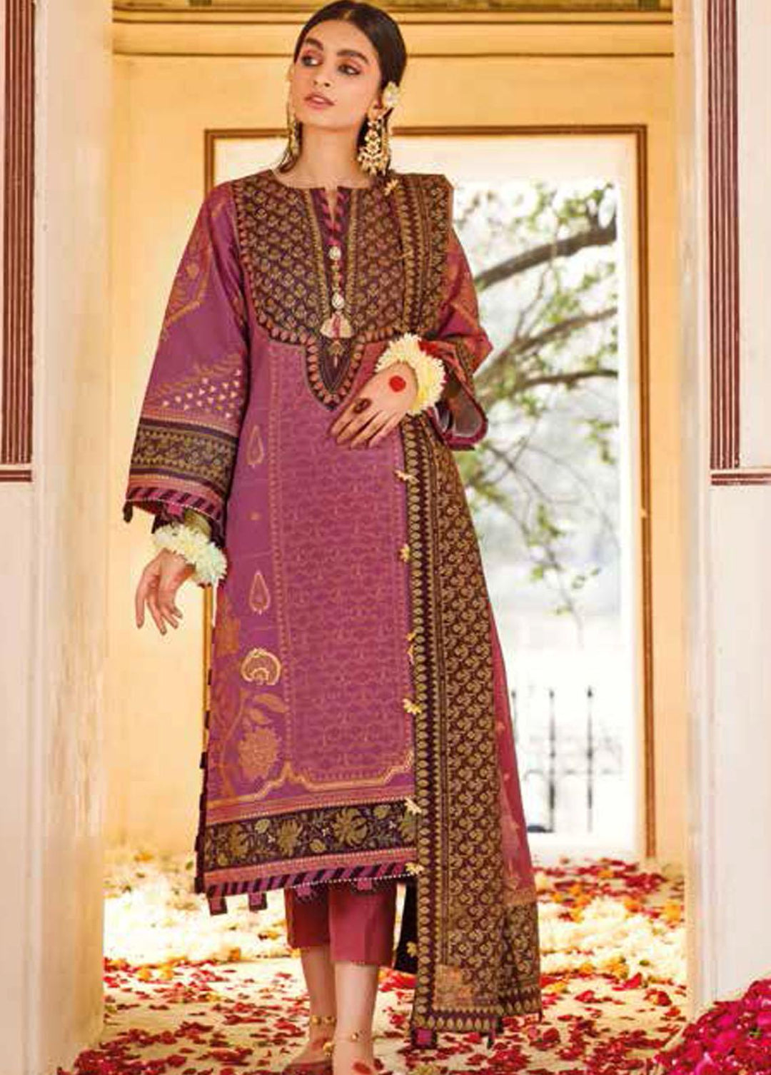 Gul Ahmed Printed Lawn Suits Unstitched 3 Piece GA22SB CL-22175 A - Summer Collection