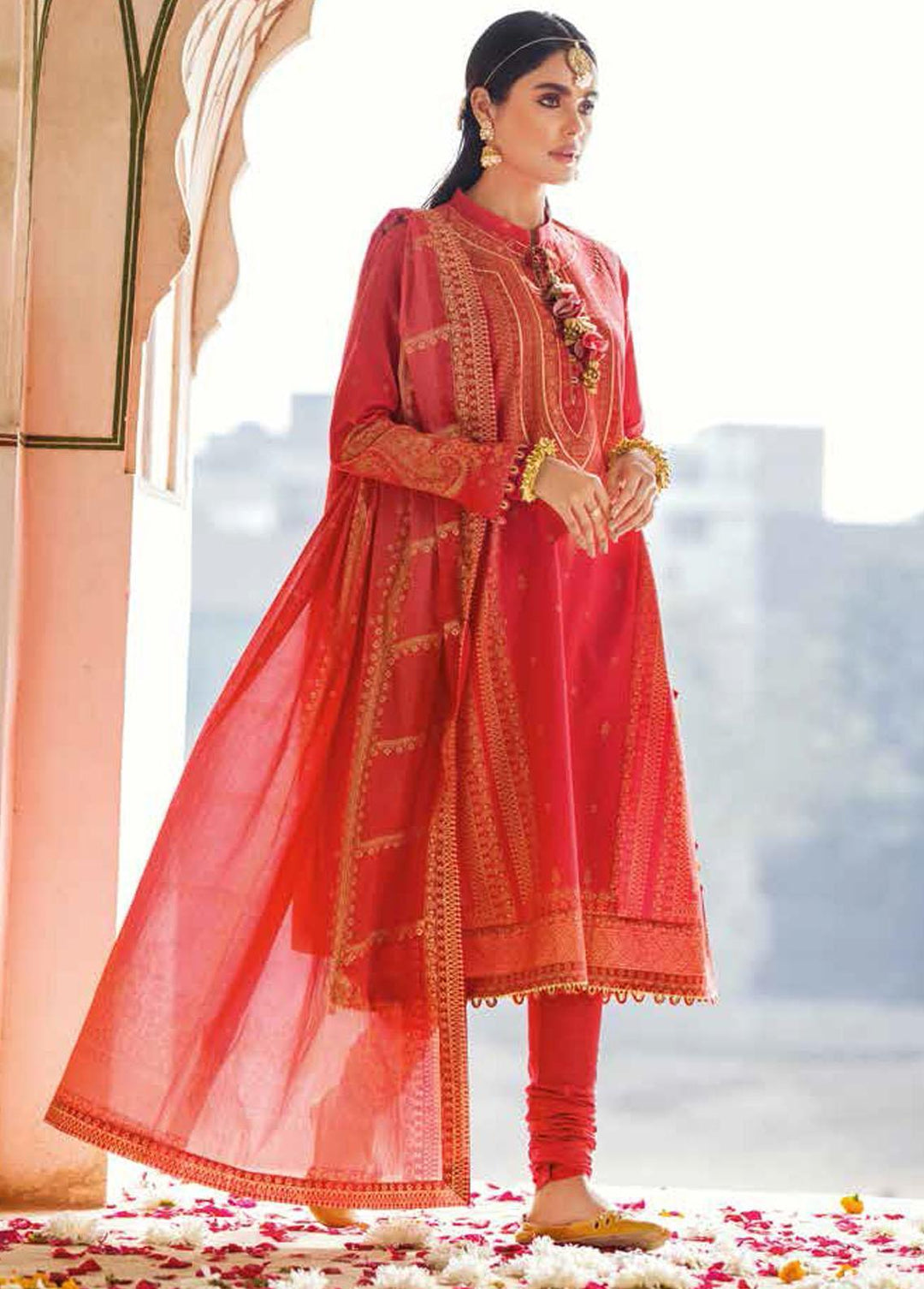 Gul Ahmed Printed Lawn Suits Unstitched 3 Piece GA22SB CL-22183 B - Summer Collection