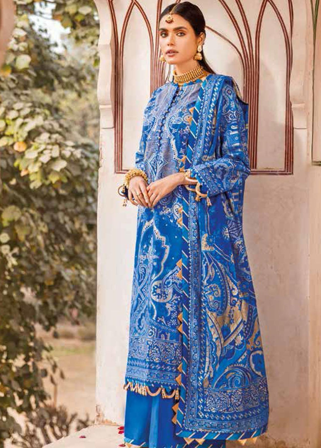 Gul Ahmed Printed Lawn Suits Unstitched 3 Piece GA22SB CL-22219 B - Summer Collection