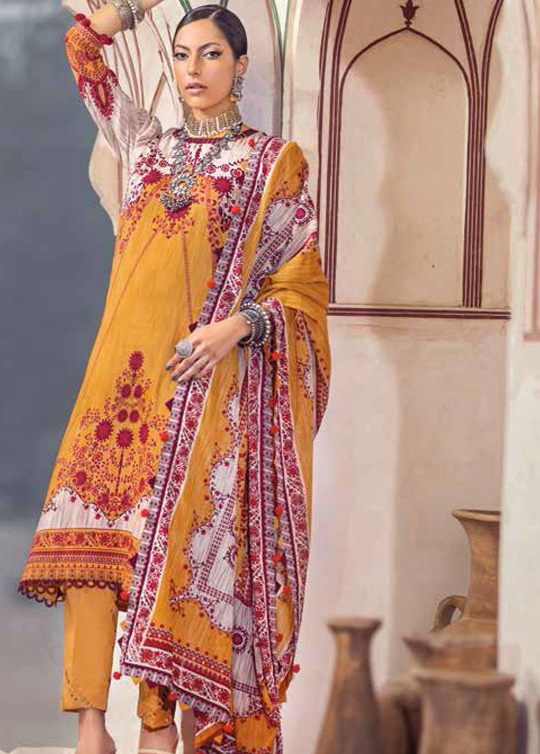 Gul Ahmed Printed Lawn Suits Unstitched 3 Piece GA22SB DN-22051 - Summer Collection