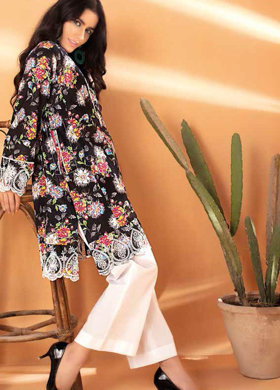 Gul Ahmed Embroidered Lawn Suits Unstitched 2 Piece GA22SB TL-12005 - Summer Collection