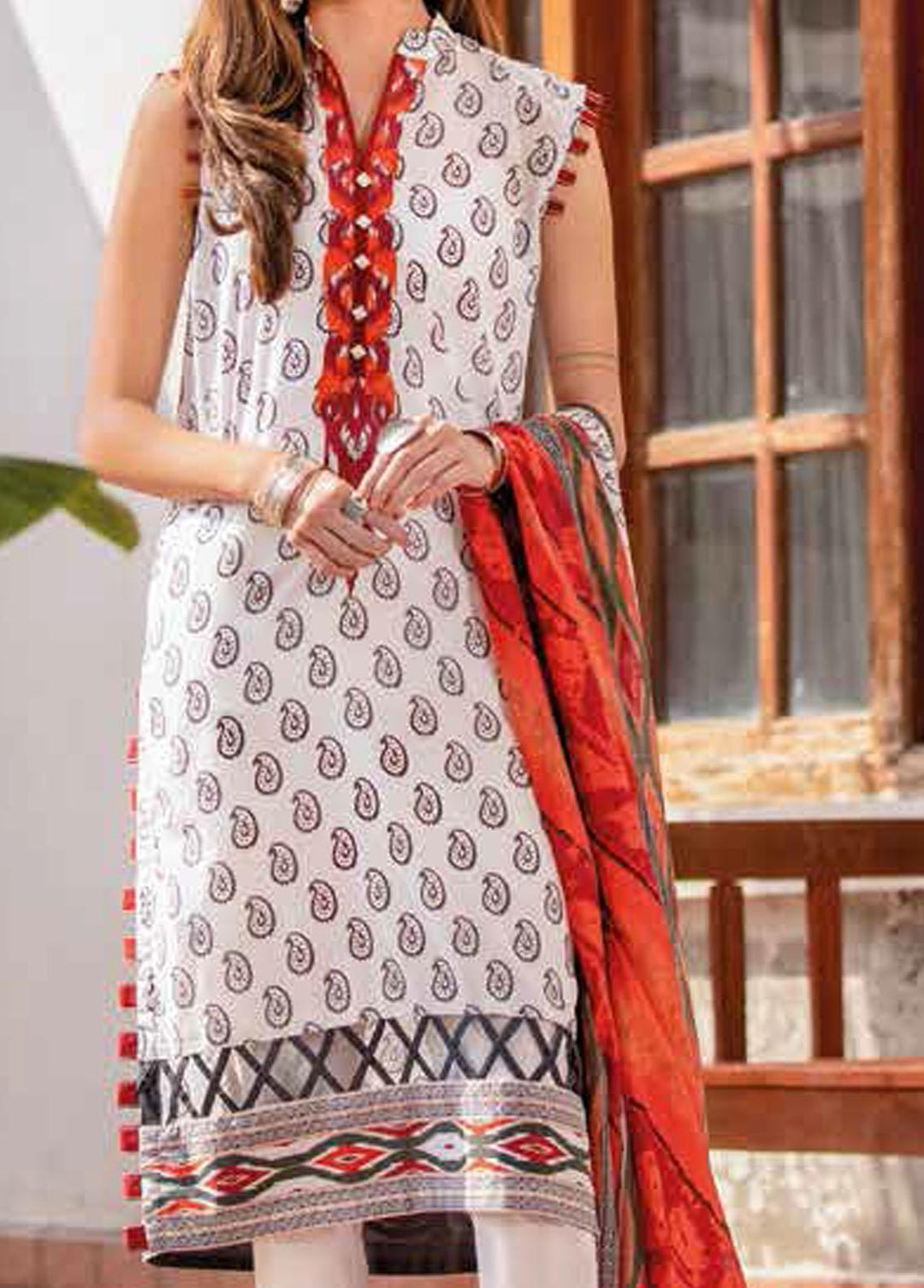 Gul Ahmed Embroidered Lawn Suits Unstitched 2 Piece GA22SB TL-316 - Summer Collection