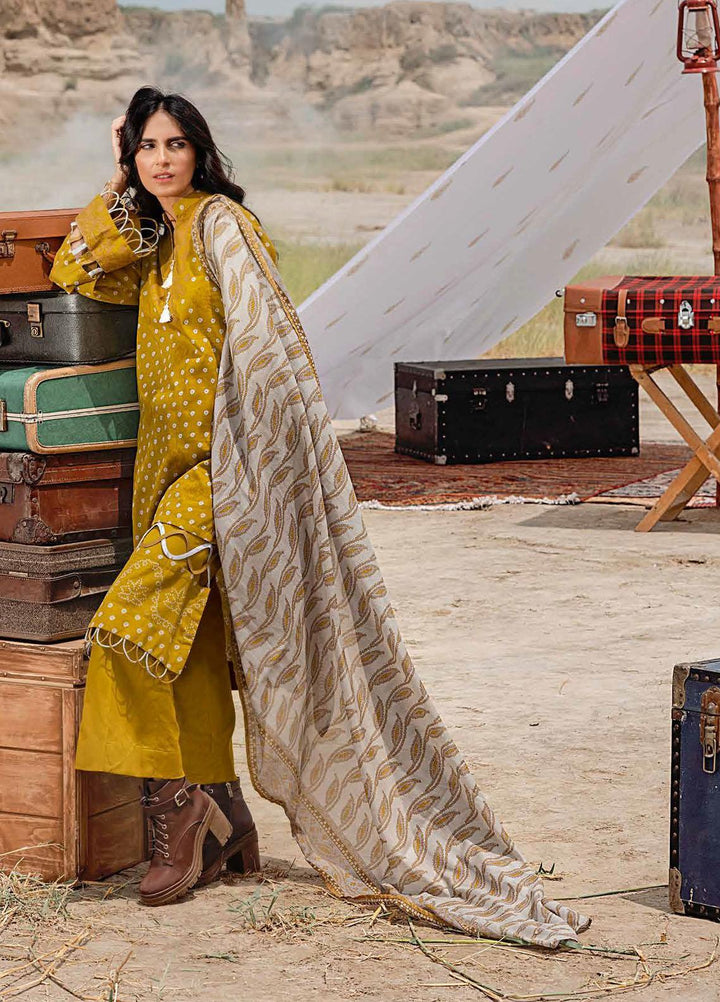 Gul Ahmed Printed Corduroy Suits Unstitched 3 Piece GA21WK CD-12006A - Winter Collection