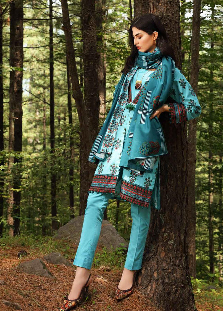 Gul Ahmed Printed Khaddar Suits Unstitched 2 Piece GA21WK TK-12010A - Winter Collection