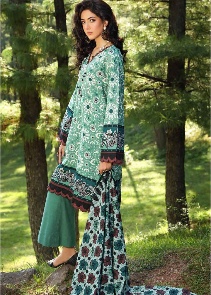 Gul Ahmed Printed Khaddar Suits Unstitched 2 Piece GA21WK TK-12013A - Winter Collection