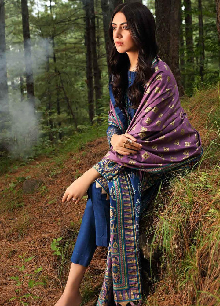 Gul Ahmed Printed Khaddar Suits Unstitched 2 Piece GA21WK TK-12014A - Winter Collection