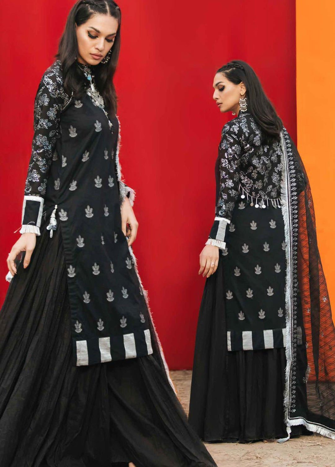 Gul Ahmed Embroidered Jacquard Suits Unstitched 3 Piece GA21FE-2 SP-08 - Festive Collection