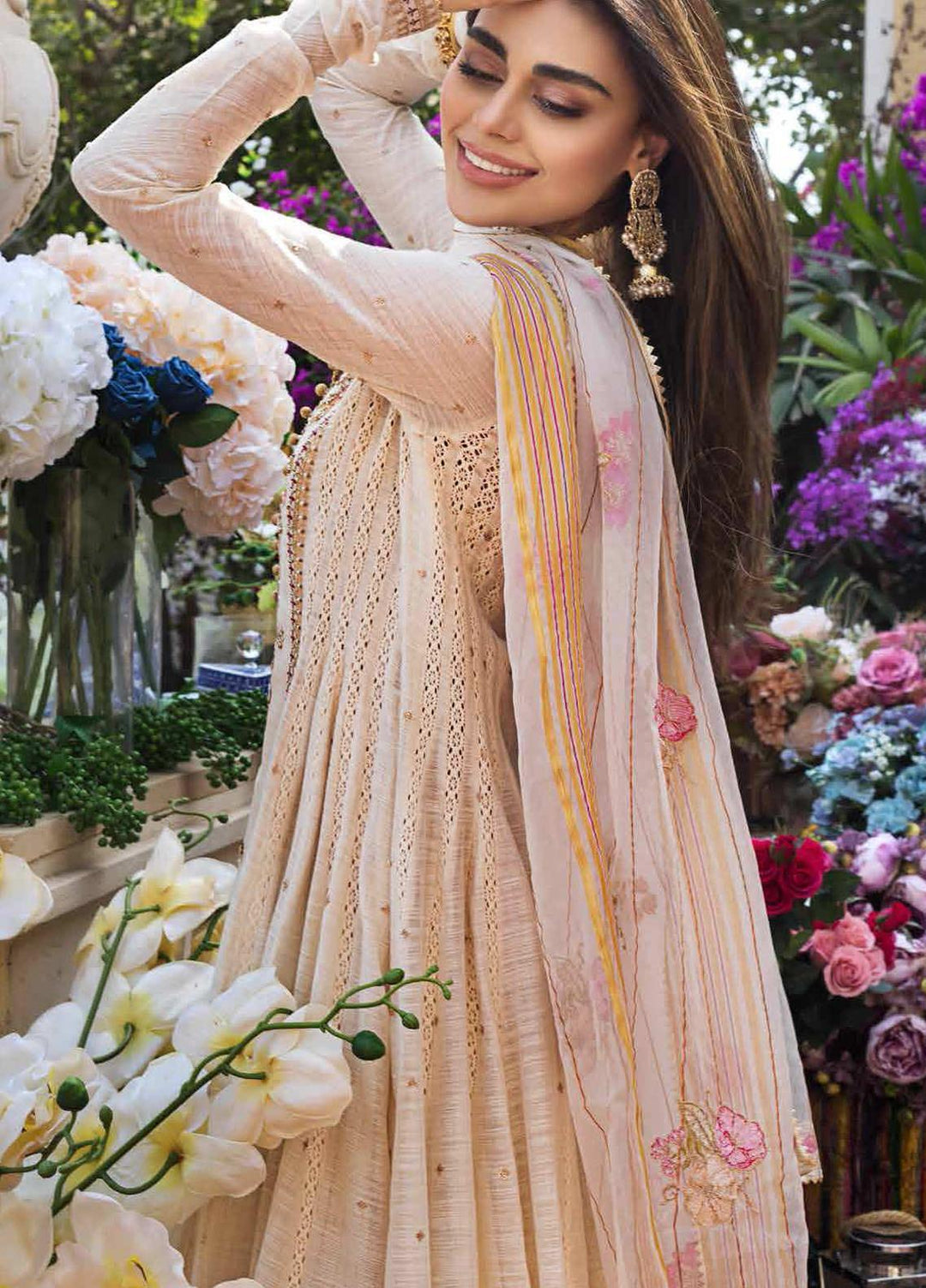 Gul Ahmed Embroidered Dobby Suits Unstitched 3 Piece GA21FL 12225 Nadira - Luxury Festive Collection