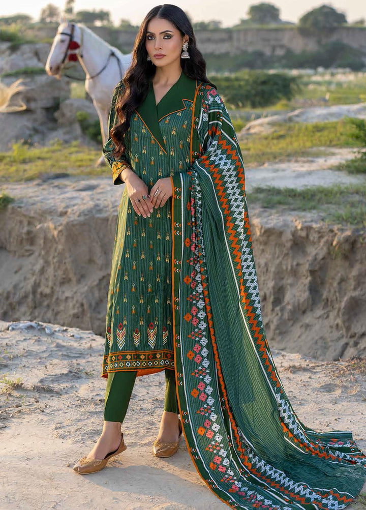 Gul Ahmed Printed Linen Suits Unstitched 3 Piece GA22LN LT-22011B - Winter Collection