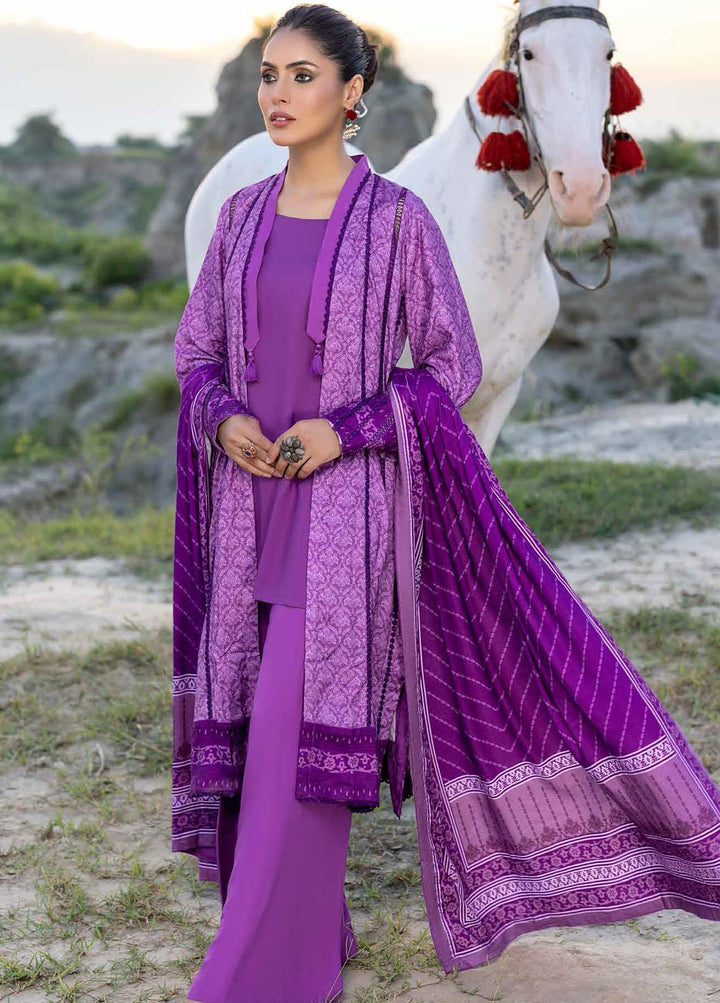 Gul Ahmed Printed Linen Suits Unstitched 3 Piece GA22LN LT-22015B - Winter Collection