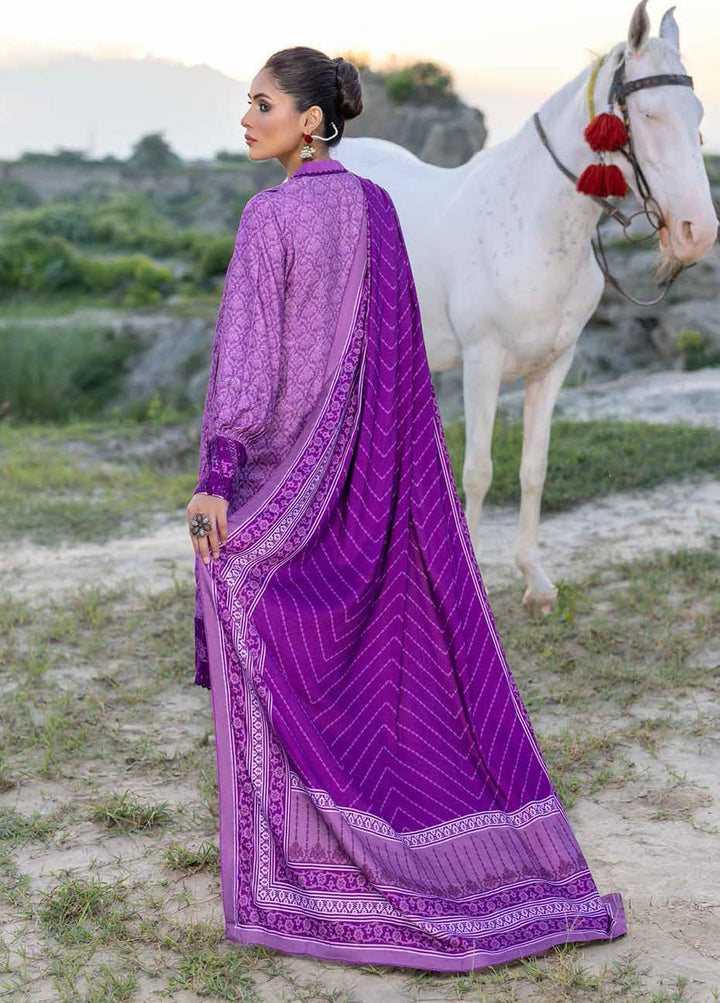 Gul Ahmed Printed Linen Suits Unstitched 3 Piece GA22LN LT-22015B - Winter Collection