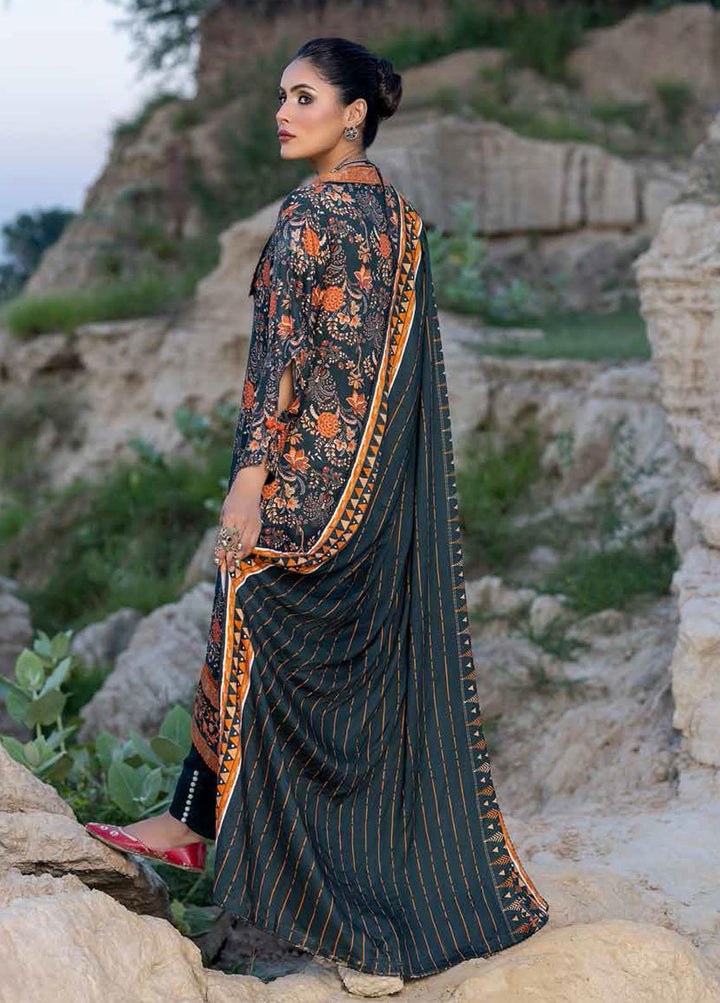 Gul Ahmed Printed Linen Suits Unstitched 3 Piece GA22LN LT-22016A - Winter Collection