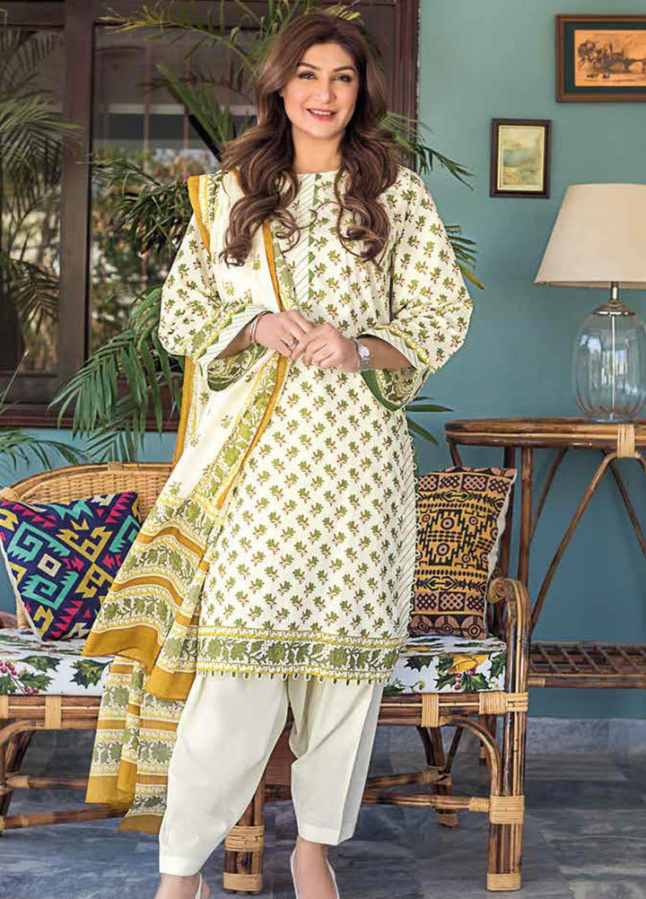 Gul Ahmed Printed Lawn Suits Unstitched 3 Piece GA21M CL-1100 A - Summer Collection