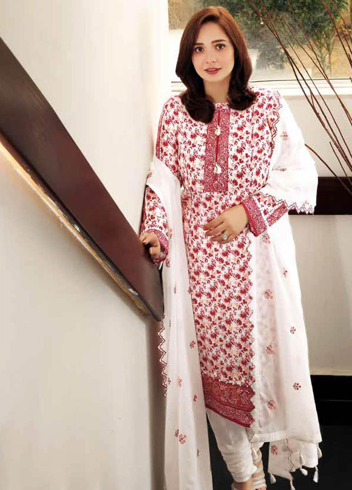 Gul Ahmed Embroidered Lawn Suits Unstitched 3 Piece GA21M CL-1207 - Summer Collection