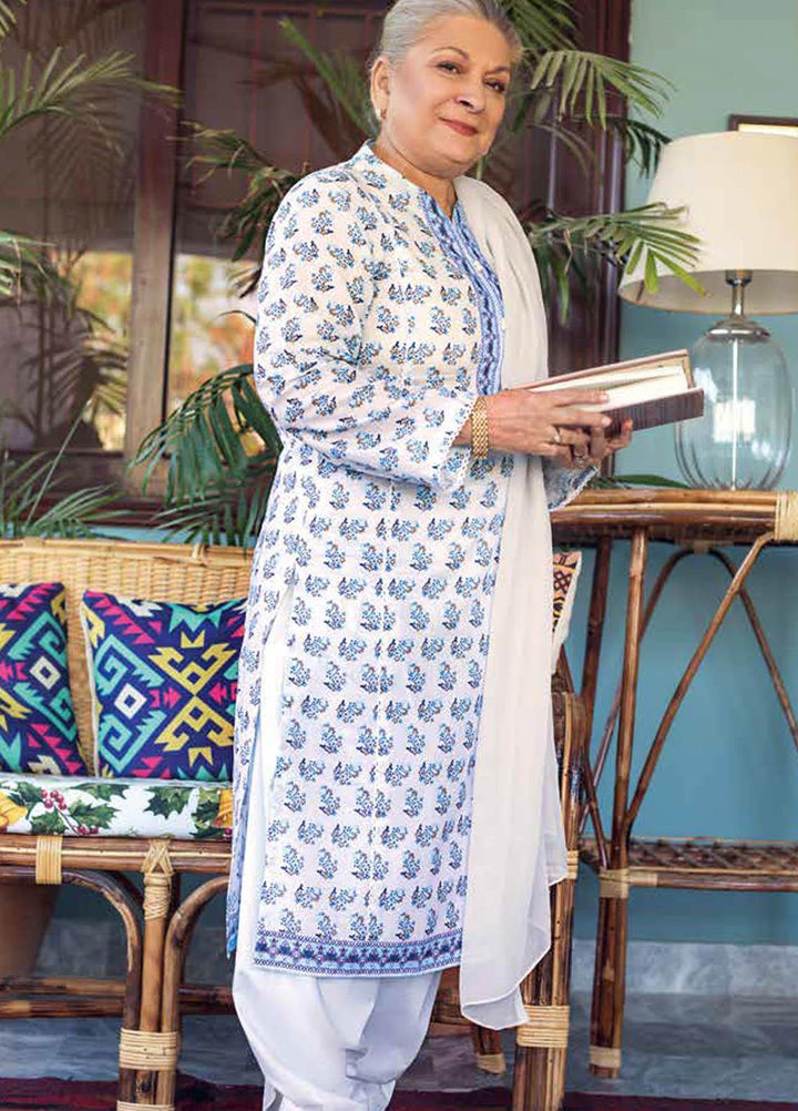 Gul Ahmed Printed Lawn  Unstitched Kurties GA21M SL-902 A - Summer Collection