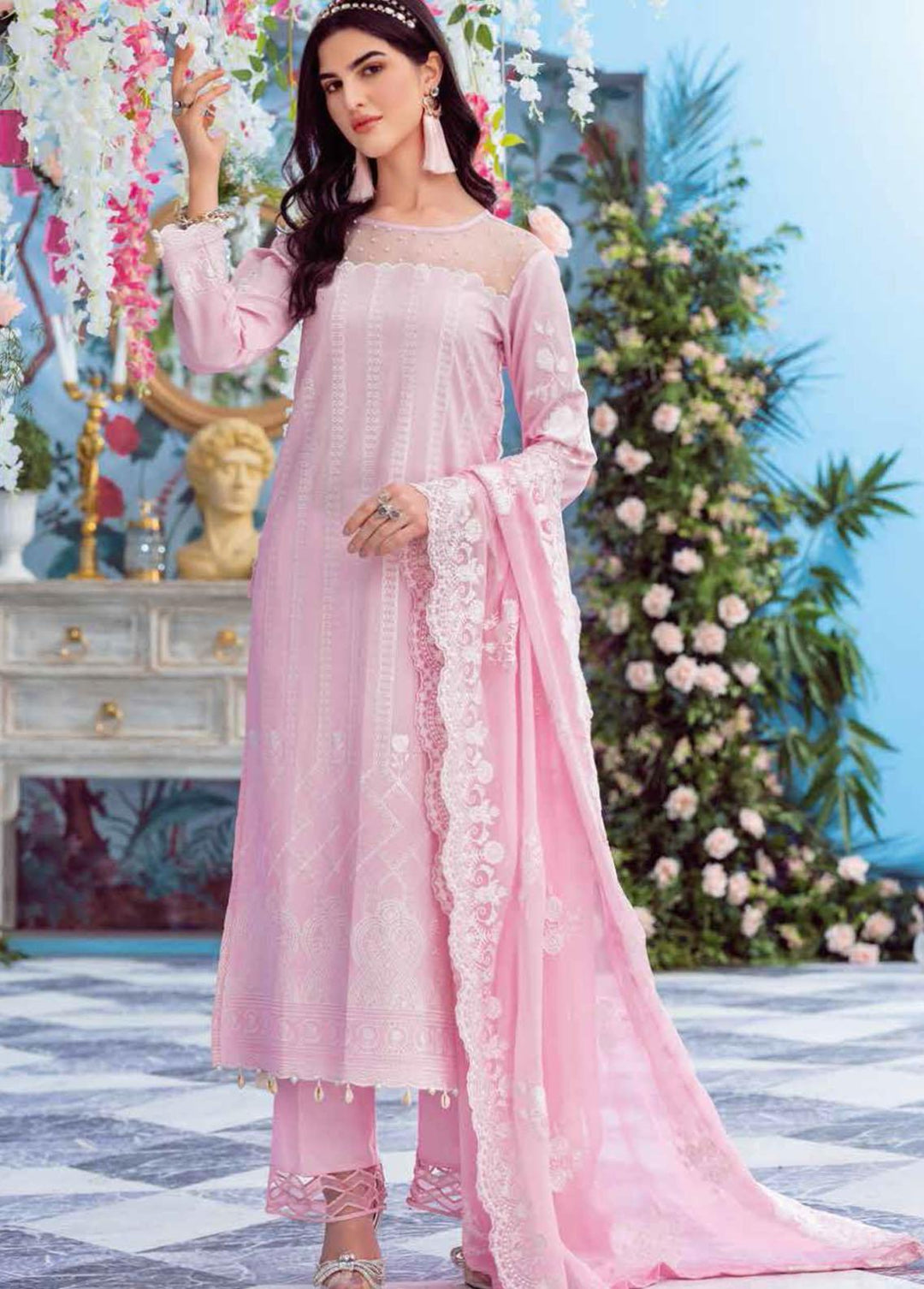 Gul Ahmed Embroidered Lawn Suits Unstitched 3 Piece GA22FS PM-22081 - Summer Collection