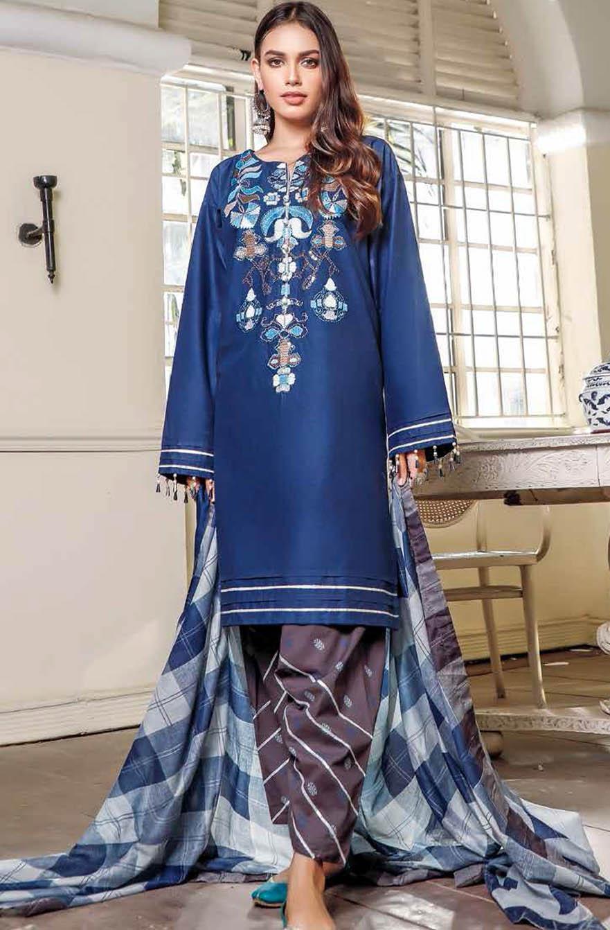 Gul Ahmed Embroidered Lawn Suits Unstitched 3 Piece GA21S FS 22 ...