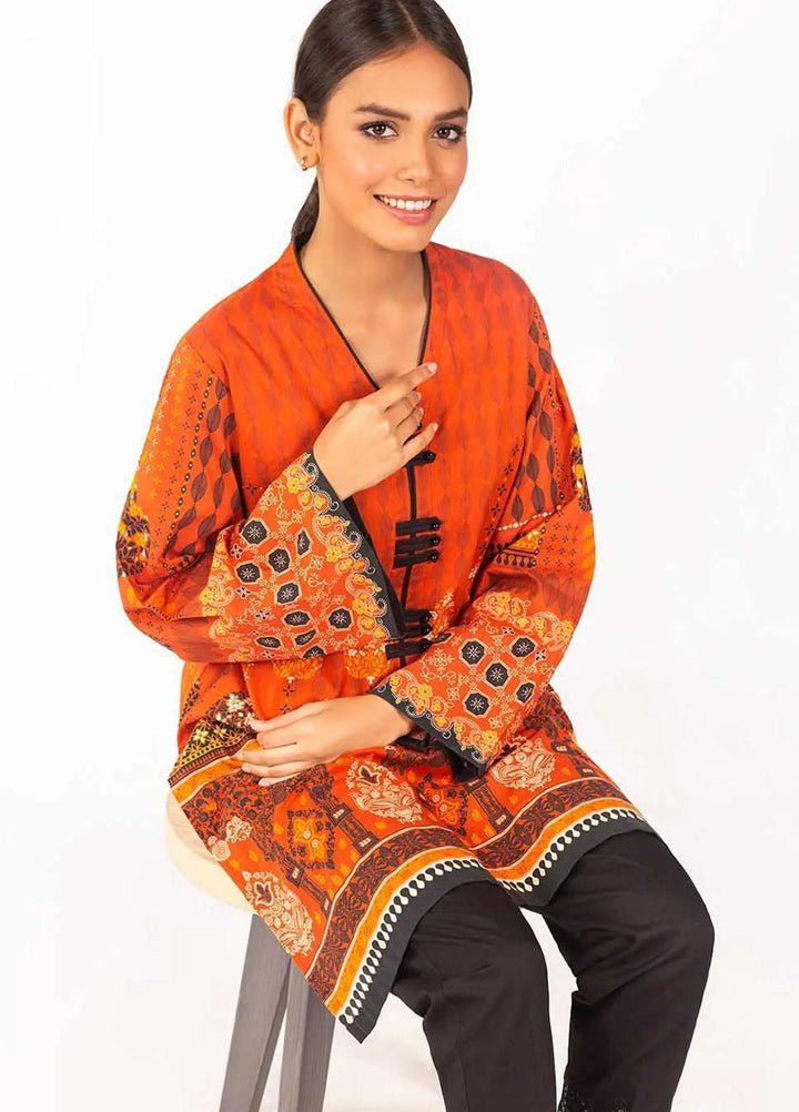 Gul Ahmed Casual Pret Printed Cambric Shirt GA22P GLS-21-163 DP
