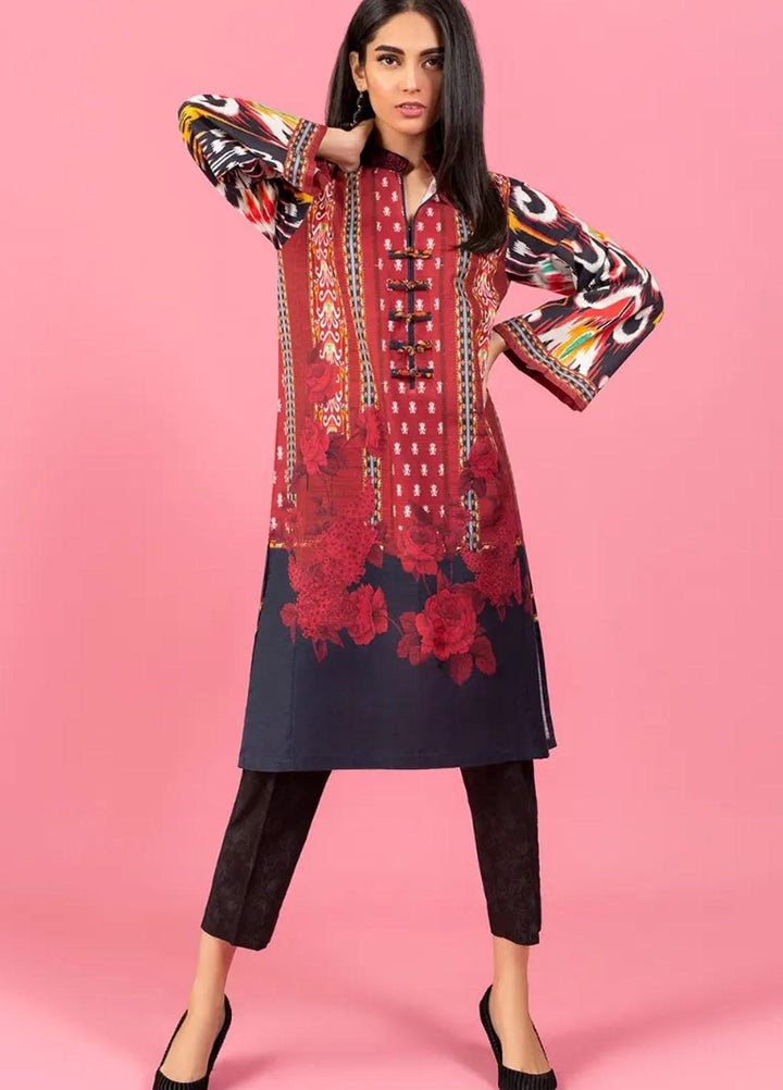 Gul Ahmed Casual Pret Printed Khaddar Shirt GA22P GLW-20-89 DP