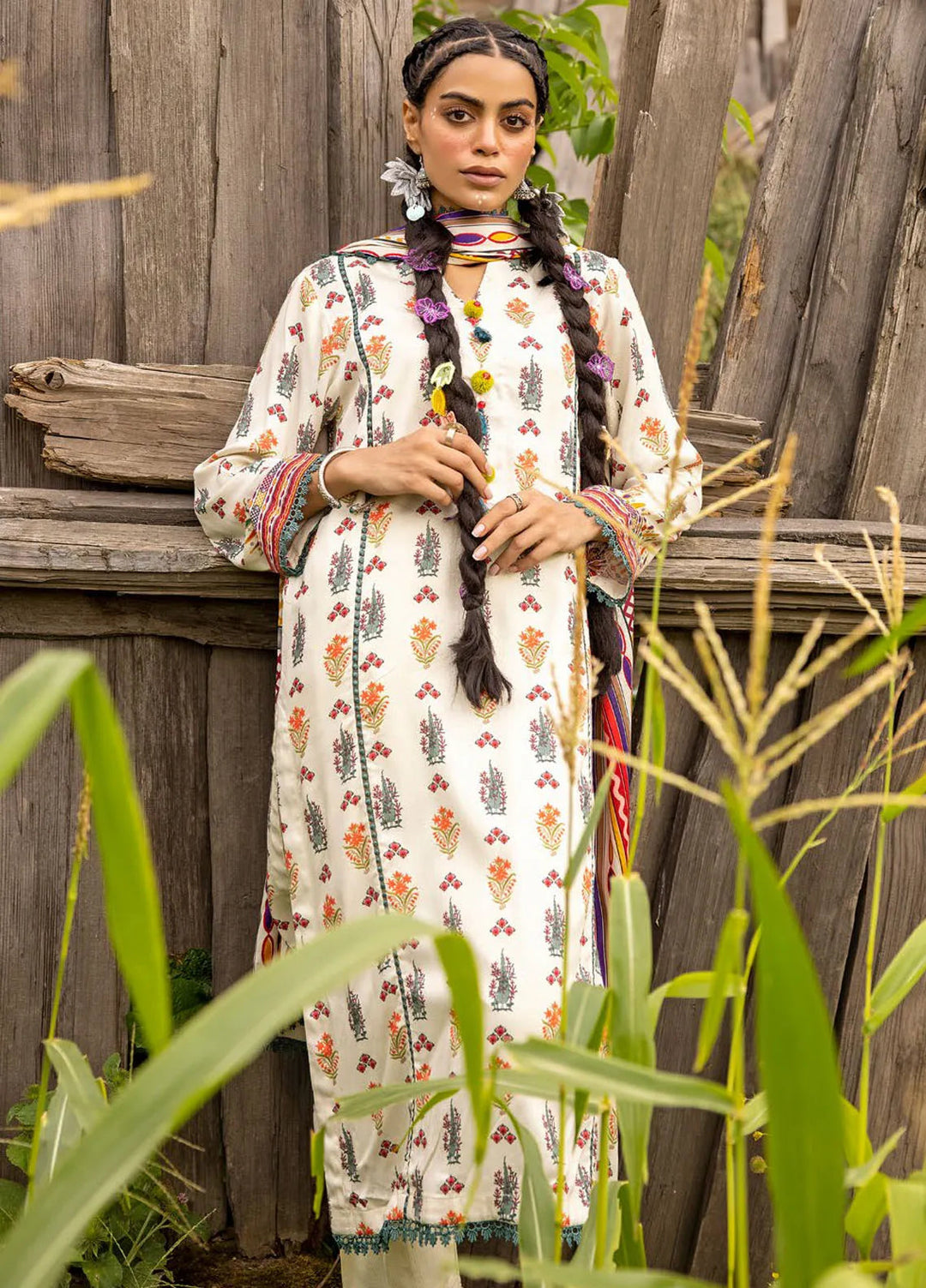 Gul Ahmed Printed Cotail Suits Unstitched 3 Piece GA24UW CV-42001 - Winter Collection