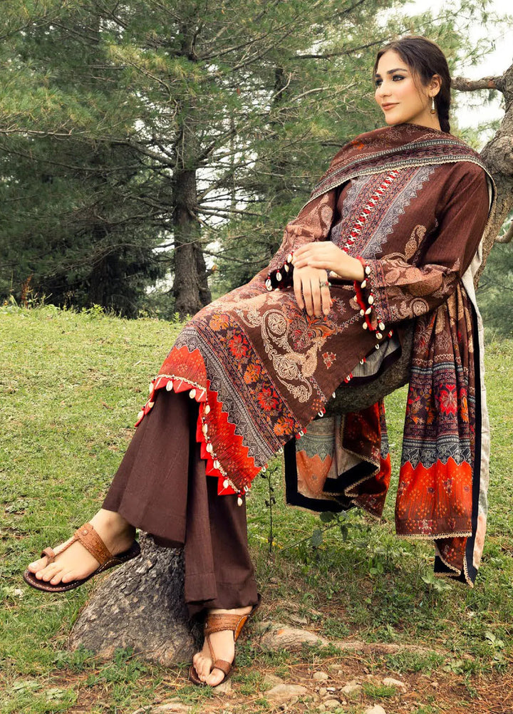 Gul Ahmed Printed Khaddar Suits Unstitched 3 Piece GA24UW AP-42029 - Winter Collection