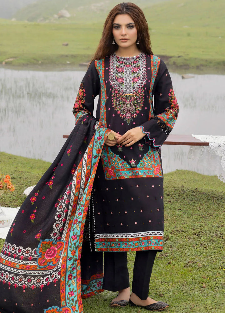 Gul Ahmed Printed Khaddar Suits Unstitched 3 Piece GA24UW AP-42030 - Winter Collection