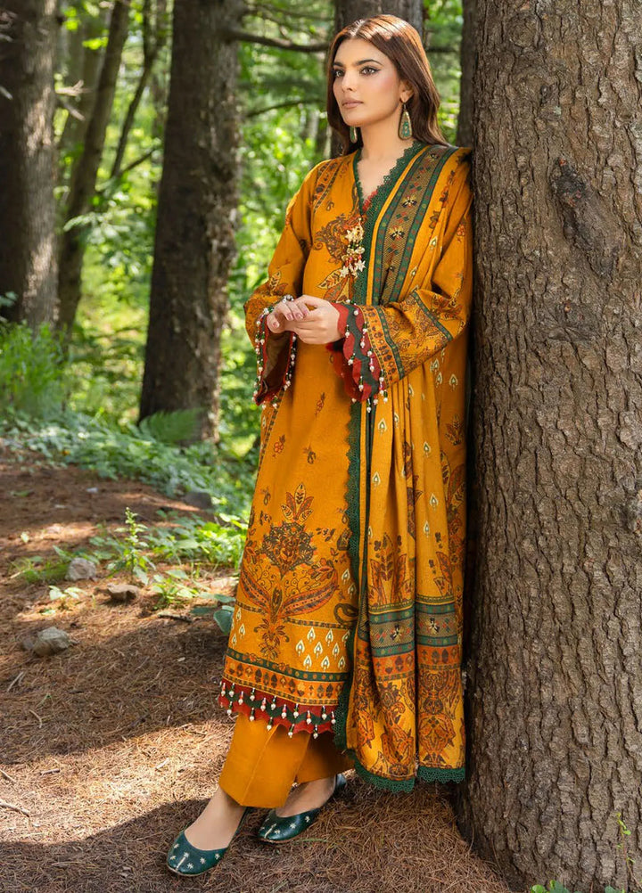 Gul Ahmed Printed Khaddar Suits Unstitched 3 Piece GA24UW AP-42037 - Winter Collection