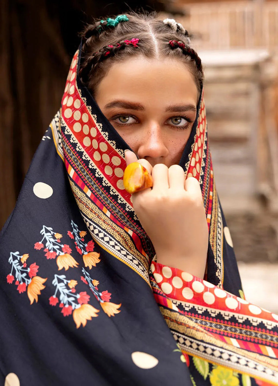 Gul Ahmed Printed Linen Suits Unstitched 3 Piece GA24UW LT-42001 - Winter Collection