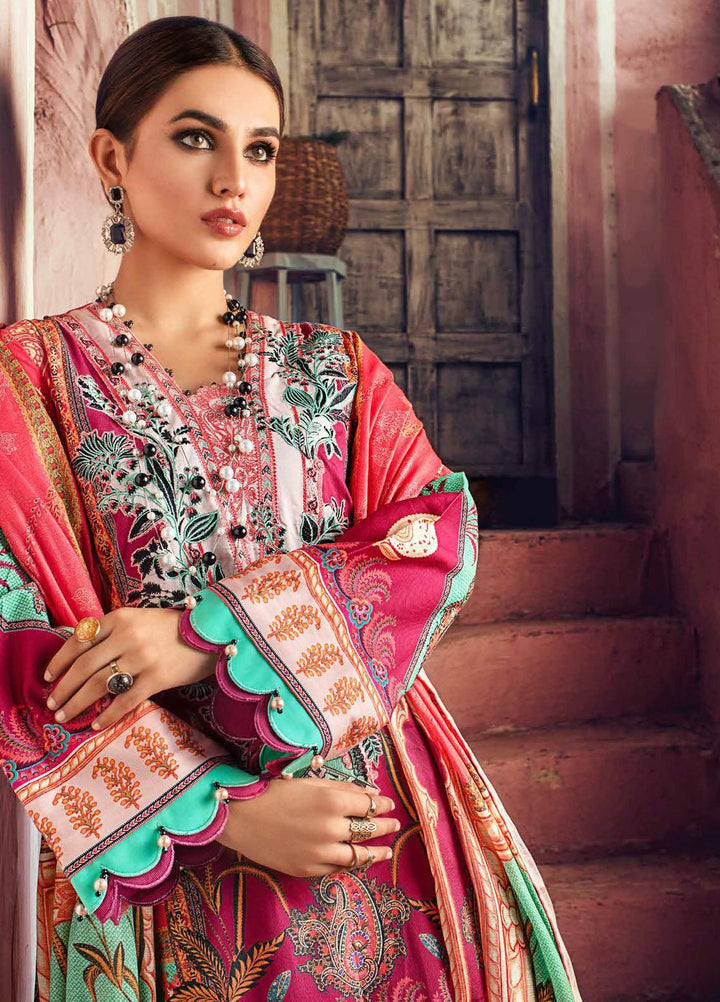 Gul Ahmed Embroidered Corduroy Suits Unstitched 3 Piece GA21JW CD-12002 - Winter Collection