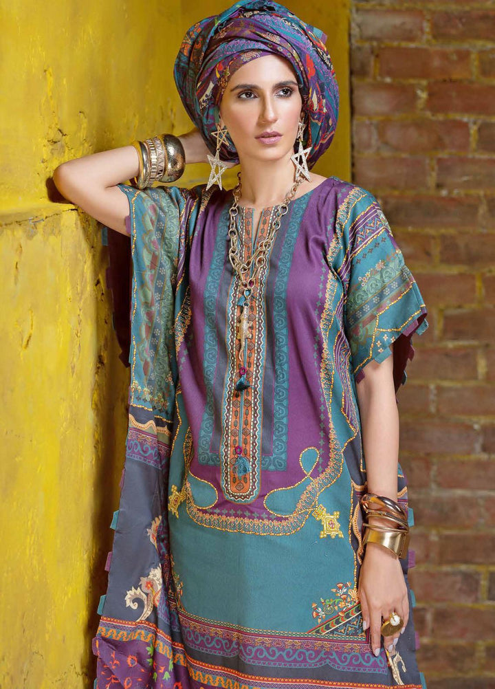 Gul Ahmed Printed Corduroy Suits Unstitched 3 Piece GA21JW CD-12011 A - Winter Collection