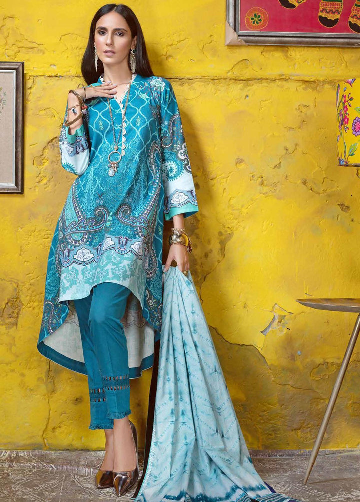 Gul Ahmed Printed Khaddar Suits Unstitched 3 Piece GA21JW K-12007 - Winter Collection