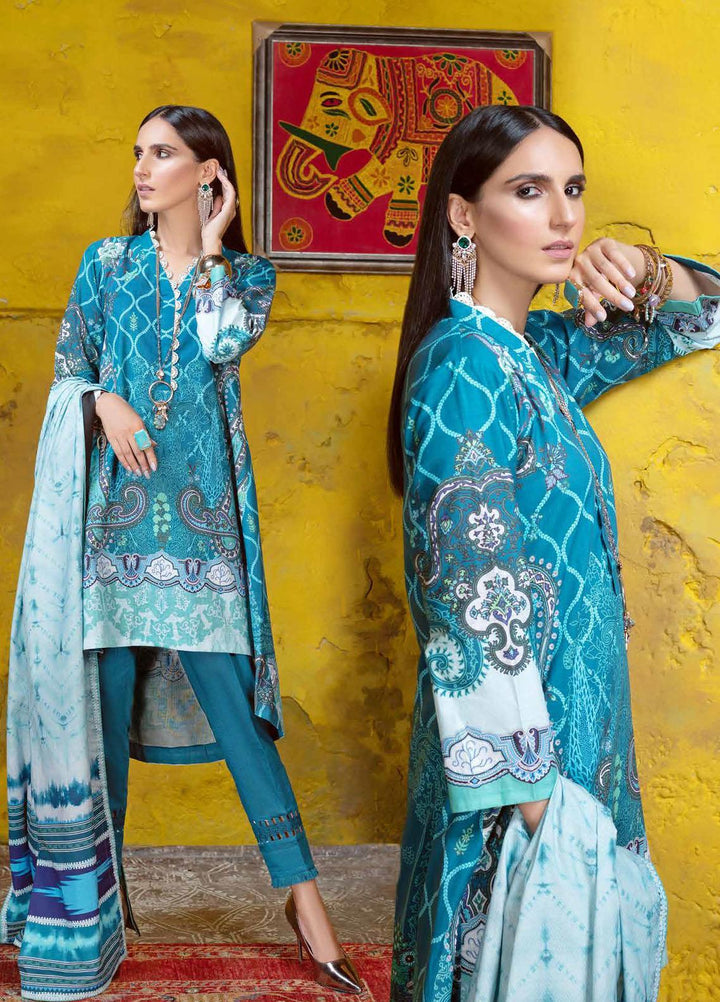 Gul Ahmed Printed Khaddar Suits Unstitched 3 Piece GA21JW K-12007 - Winter Collection