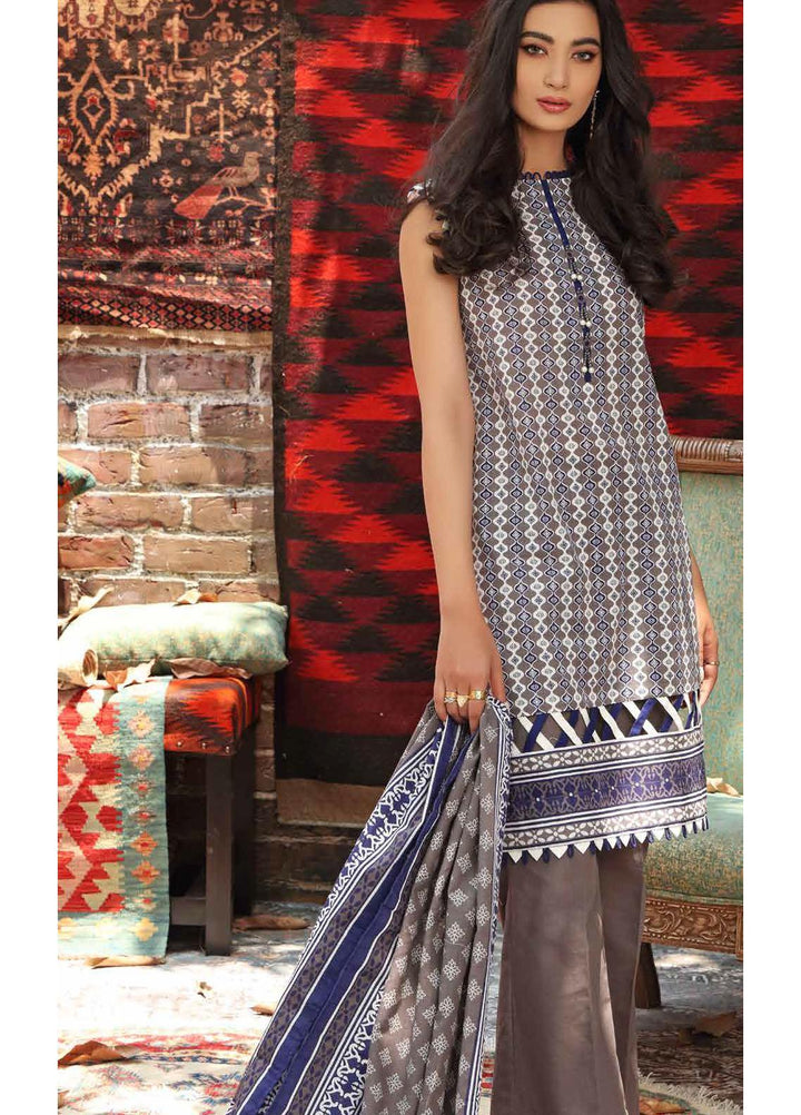 Gul Ahmed Printed Khaddar Suits Unstitched 3 Piece GA21JW K-12010 B - Winter Collection