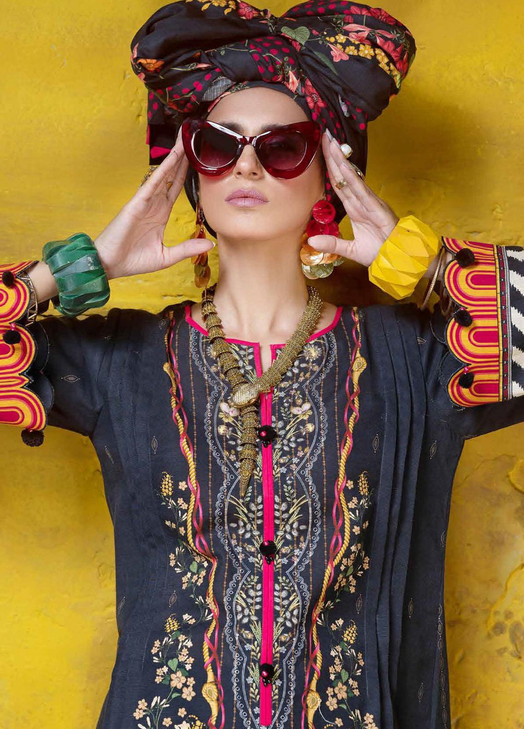 Gul Ahmed Printed Khaddar Suits Unstitched 3 Piece GA21JW K-12017 - Winter Collection