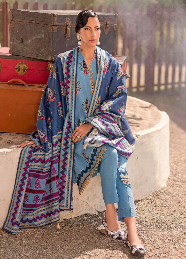 Gul Ahmed Printed Khaddar Suits Unstitched 3 Piece GA21JW K 12029 A - Winter Collection