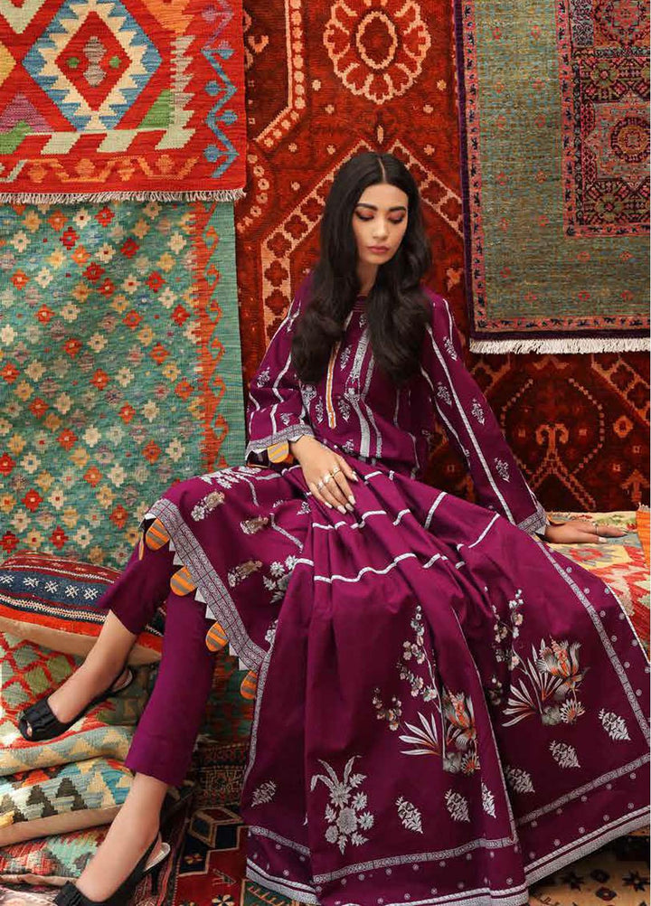 Gul Ahmed Printed Khaddar Suits Unstitched 3 Piece GA21JW K-12032 B   - Winter Collection